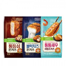 풀무원 돈카츠 3종(통등심블럭치즈통새우) 3봉 혼합구성