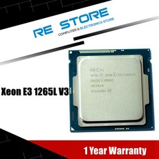 컴퓨터 중고 Intel Xeon E3 1265L V3 1265LV3 2.5GHz 쿼드 코어 8 45W CPU 프로세서 LGA 1150 인텔 제온 중앙처리장치, 한개옵션0, 한개옵션1