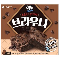 롯데 칙촉 브라우니 160g X 4갑, 4개