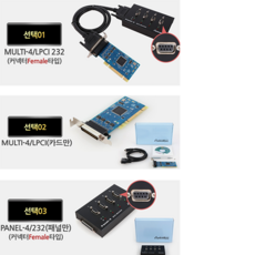 시스템베이스 Multi-4/LPCI 232 4포트 RS232 LPCI 시리얼 통신 Multi-4/LPCI카드 + Panel-4/232패널), Multi-4/LPCI RS232