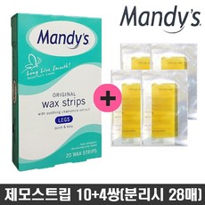 맨디스 셀프 왁싱 스트립 제모 패치 테이프 바디용, 28매, 0.1mg