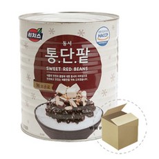 동서 리치스 통단팥 3kg 1박스 6개 리치스 팥 제품, 1개