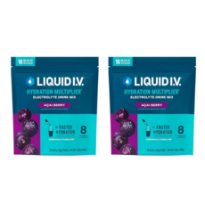 리퀴드이브 하이드레이션 멀티플라이어 전해질 드링크 믹스 아사이베리 Liquid I.V. Hydration Multiplier Acai Berry, 2개, 256g