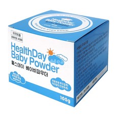 헬스데이 베이비파우더 100ml/저자극/유아파우더/땀띠방지/알로에베라겔/보송보송 부드럽게! 자극없이 안전하게!, 100g, 1개