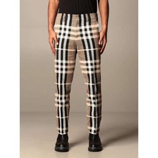 버버리 20FW 타탄체크 테일러드 브라운 블랙 남성 팬츠 4565218 A8770 4565218A877002