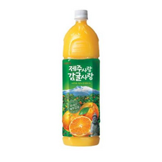 롯데칠성음료 (롯데칠성/본사) 롯데제주사랑감귤사랑1.5L(1+1), 1.5L, 2개