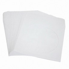 멜로디 CD/DVD용 흰색 종이케이스 (100장) 공디스크, 선택없음