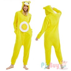 동물잠옷 동물 원지 만화 곰 Kigurumis 성인 여성 남성 잠옷 수면 전체 폴라 플리스 코스프레 점프 슈트 할로윈 의상