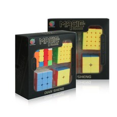 스퀘어 매직 큐브 세트 4종 퍼즐 입체 블럭 보드게임 무배