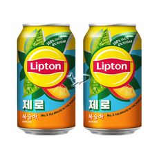 립톤 제로 복숭아 아이스티, 12개, 355ml