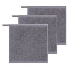 송월타월 컬러풀링 30수 고리 핸드타올 35g, 그레이, 3개