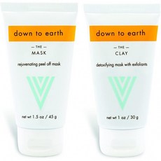 다운 투 어스 "The Essential Faceial Kit" 클레이 &amp; 마스크 혁명적인 안티에이징 안티 윙클 안티, 1