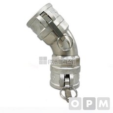 SQI873327스텐 15A 캄록카플링 BB 엘보45도 OPM, 1