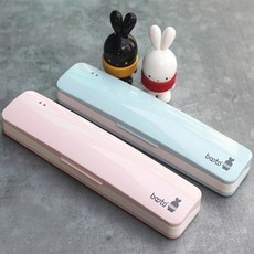 아트박스/부토 부토 러블리 휴대용 칫솔살균기 NBS-A11, NBS-A11WP(화이트핑크)