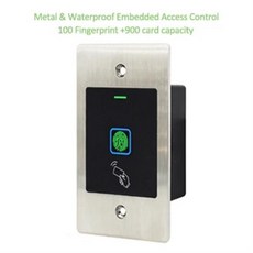 금속 미니 방수 RFID 리더 키리스 도어 오프너 출입 통제 내장 지문 IP66, 03 XM-EF2