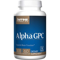 자로우포뮬러스 알파GPC 300mg 60캡슐 Alpha GPC 글리아티린, 1통, 60정