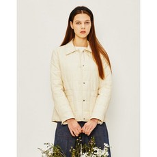 헤지스레이디스 [22SS] 베이지 퀼팅 긴팔캐주얼점퍼 HSJU2AC02I1