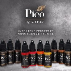 피코 Pico 반영구화장 색소 15ml 22종 머신 엠보 수지 겸용색소