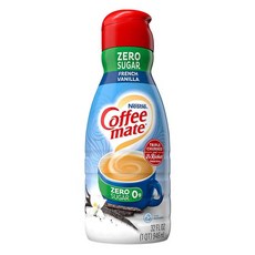Coffee mate 커피메이트 커피 크리머 프렌치 바닐라맛 Zero Sugar Coffee Creamer 946ml 2병, 2개, 1개입