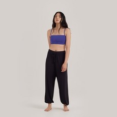 부디무드라 Rib jogger pants #1_Black