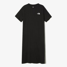 노스페이스 여성 코튼 반팔 원피스 (NT7ZP40A) 블랙
