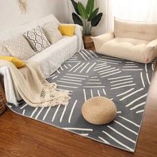 [전기담요] 모던 심플 넓은 영역 거실 장식 카펫 두, B_200x300cm