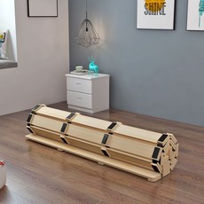 매트리스깔판 경량 저상형침대프레임 평상 매트리스받침 깔판 접이식, A.통나무는길이1.8미터x너비0.9미터