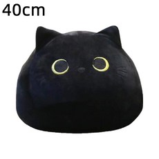 검은 고양이 모양 부드러운 봉제 베개 인형 사랑스러운 만화 동물 인형 소녀 생일 선물 장식품 18cm 40cm 55cm