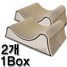  [무료배송]테비 플레이그라운드 입체파도 스크래쳐 2개(1박스) / 고양이스크래쳐, 입체파도 스크래쳐x2개, 단일 수량 