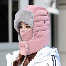 여성 캐주얼 패딩기모털 모자 남녀공용 야외스포츠