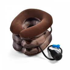 목 넥 마사지운동 견인기 보호대 목펌프 목보호 일자목 목스트레칭 목마사지기 자세보호, JOSHOP_1864_목견인기-펌프형