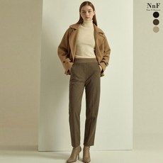 홈쇼핑 의류 NNF 22FW 여성 기모 헤링본 밴딩 팬츠 3종 SET