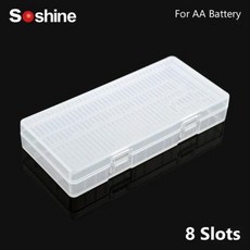 S ne AA AAA Battety 케이스 클립을 가진 단단한 플라스틱 건 콘테이너 AAAAA 재충전 저장 상자