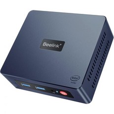 비링크 미니 S12 프로 PC 컴퓨터 인터 12세대 프로세서 N1004 코어 3을 탑재한 16GB DDR4 500GB SSD.4Ghz 4K60Hz 듀얼 HDMI 출력 WiFi6, N5095 8GB/256GB, 1개