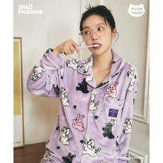 SPAO 스파오 (무직타이거) 뚱랑이랑 포르미랑 수면잠옷(VIOLET)_SPPPD4TU07