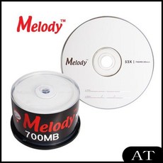 AT (멜로디) 700M CD-R cd 50 케익 블루레이 52X 공시디 공디스크, AT 본상품선택