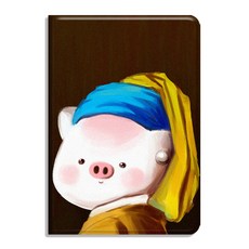숏 뚱보 큐트 쿠소 명화 큐티 97 인치 적용 사과폰 2017 IPAD102 있음 펜 슬롯이다 AIR1 23미니 4, BT1190돼지 (펜 홀더 타입  강