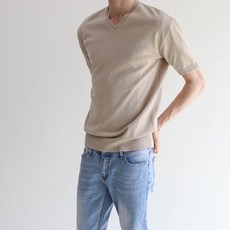모룸 스카시 남자 브이넥 반팔 니트 10컬러 M1245 리뷰후기