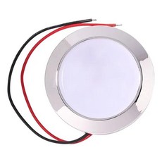 방수 자동 LED 돔 램프 RV 해양 자동차 인테리어 지붕 천장 조명 1.8W, White Light