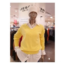 [제시뉴욕] 동아 브이넥 컬러풀 비스코스니트 티셔츠 BAB-KO4060_DA