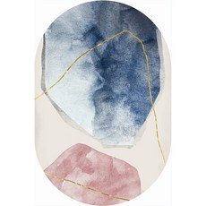 대형라탄타원형러그