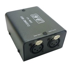 512 채널 USB to DMX DMX512 LED 조명 DMX 무대 조명 모듈 무대 조명 컨트롤러 미니 디코더, 검은색, 1개