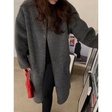 멘트 후리스롱코트