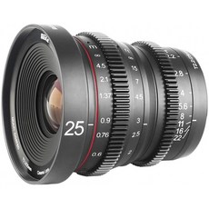 Meike 25mm T2.2 조리개 광각 수동 초점 미니 시네마 렌즈 마이크로 포 서드 M43 MFT 올림푸스 파나소닉 루믹스 카메라 및 BMP, 단일옵션