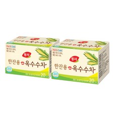 [조한스토어] 동서 한잔용 옥수수차 20T 간편 티백, 1.5g, 20개입, 2개