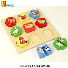 VIGA 도형맞추기 동물 감각 촉감 인지 발달 학습 놀이 교구 완구 장난감, 본상품선택, 1