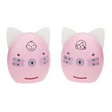 직업 v30 safe sound audio baby monitor home security 무선 baby cry detector audio sound monitoring boys, 분홍
