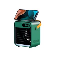 Gowls 휴대용 무선 냉풍기 미니에어컨 냉풍기 이동식냉풍기, 녹색