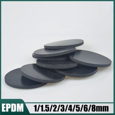 EPDM 디스크 5mm-100mm 솔리드 라운드 도장 개스킷 두께 1/1.5/2/3/4mm 10 개, 01 5 x 1mm, 10개