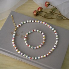 스와로브스키swarovski진주쥬얼리세트진주목걸이진주귀걸이진주팔찌8mm